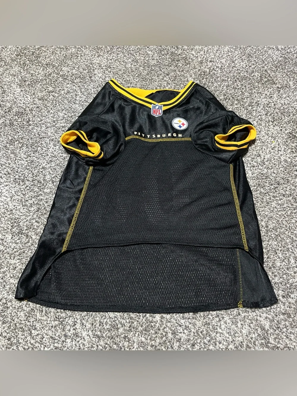 Pittsburgh Steelers Dog Jersey XL Black NFL Pet Shirt Mesh Football 00